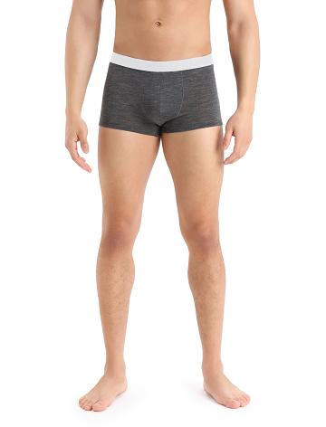 Men's Icebreaker Cool-Lite™ Merino Anatomica Trunks Underwear Monsoon Heather | CA 1659XYUF